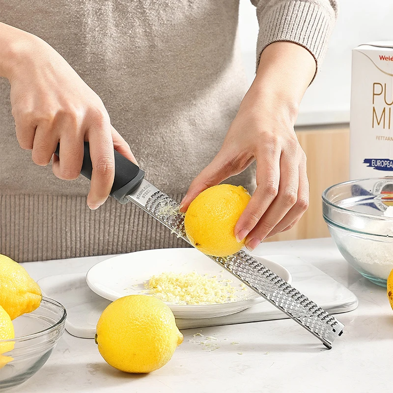 Premium Hand Held Multi-purpose Manual Kitchen Stainless Steel Citrus Lemon Zester Cheese Grater