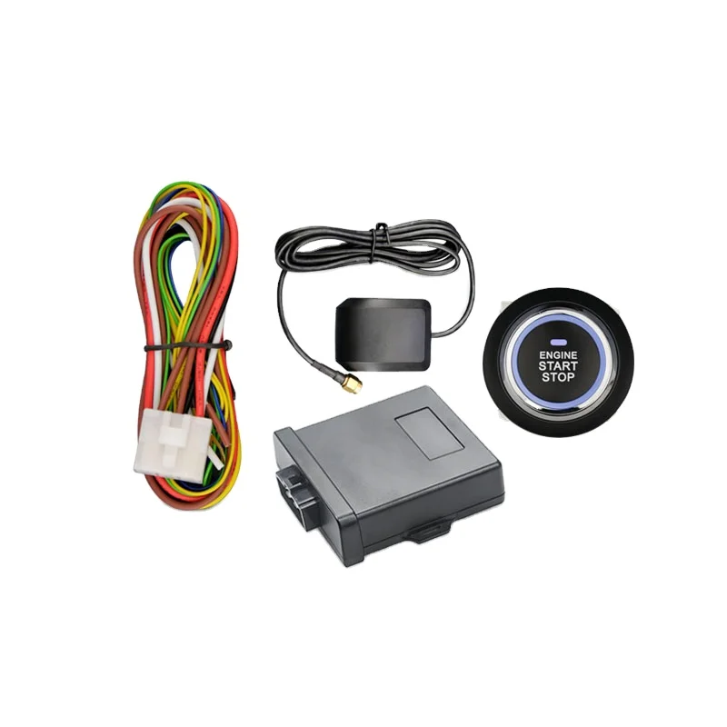 Push Button Start APP Engine Start Car Alarm system with GPS Tracker Car Alarm Device