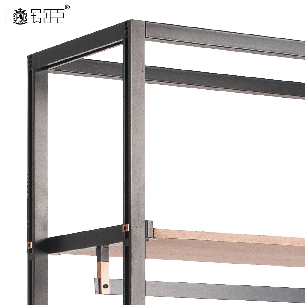 HK Series Garment Shop Shelving Display Shelving Clothes Wall Rack Shelf Stacking Racks Apparel Display Clothing Rack