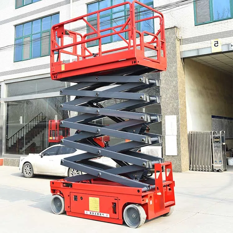 Electric Scissor Lift 4-18m Aerial Skylift 6m 8m 10m 12m 14m Mobile Lifter Scaffolding Electric Hydraulic Scissor Lift