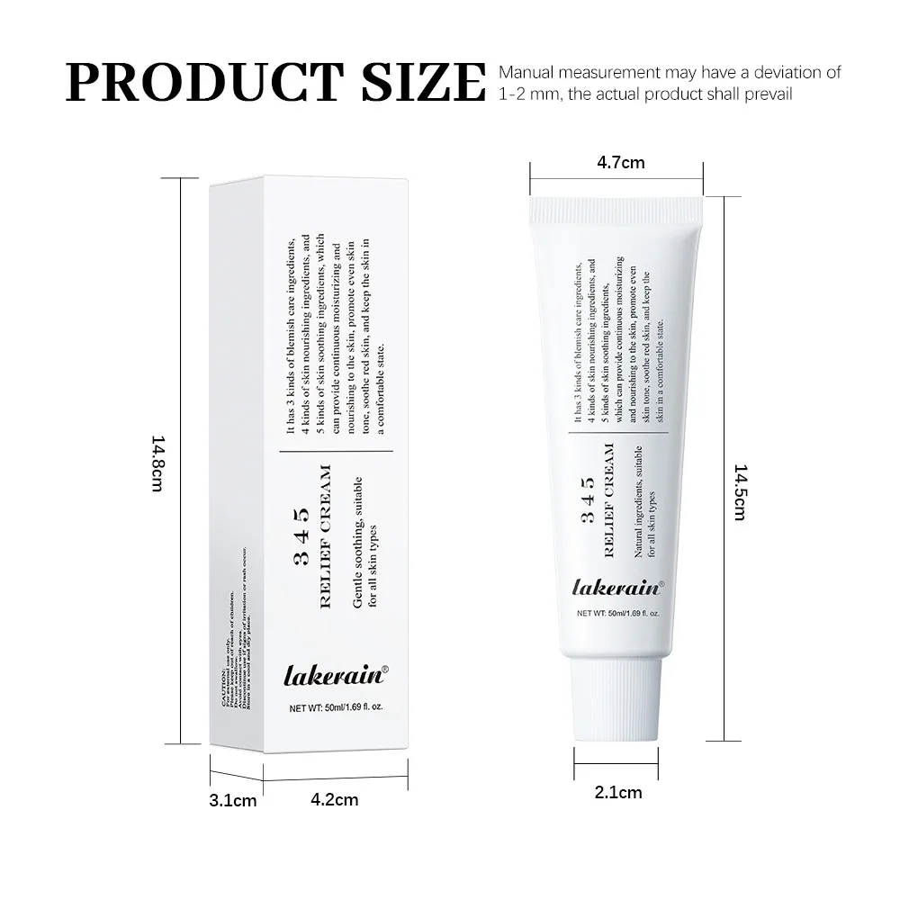 Lakerain RELIEF CREAM 50ml Concentrated care with multiple ingredients, comprehensive solution to skin problems