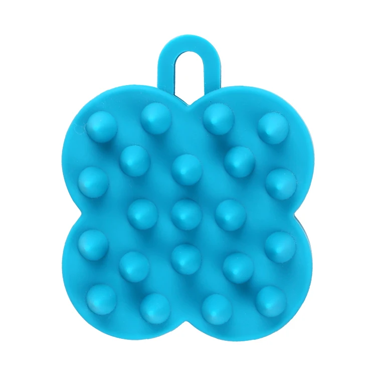 Print Logo Portable  Shampoo Brush Scalp Silicone Scalp Massage Brush For Scalp Massage Cleaning