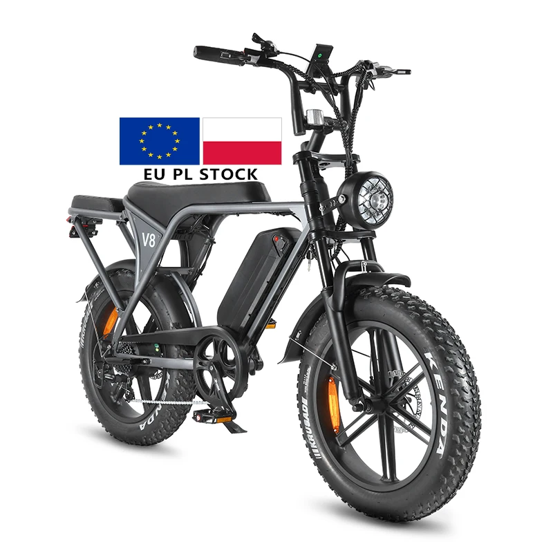 OUXI V8 Электрический велосипед 20-дюймовый литиевый аккумулятор 250 Вт 1000 48 В стальной каркас умный электронный со складом