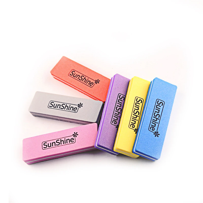 Sunshine Durable sponges block file Abrasive Finger Custom Mini Sponge Nail File Wholesale Beauty Nail Tools