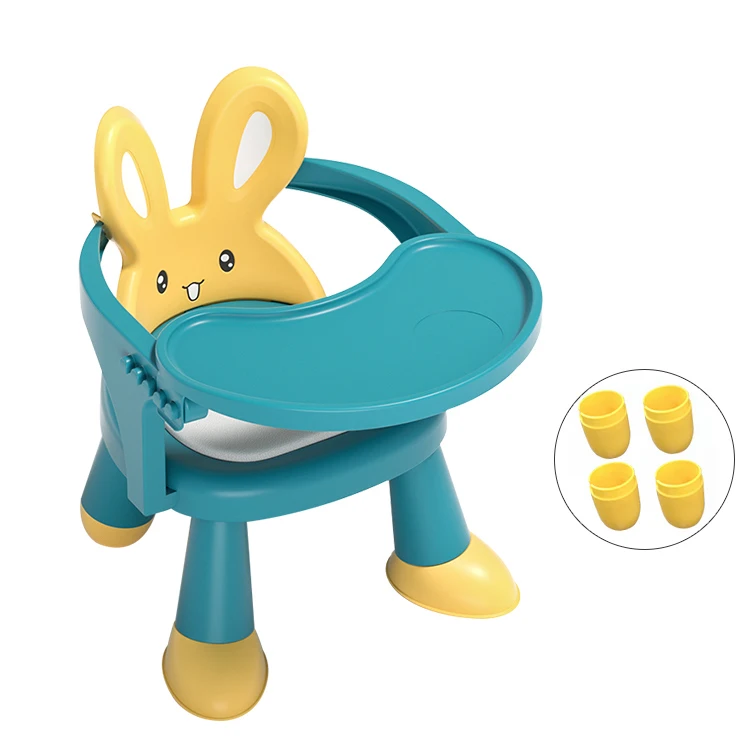 Babies Modern Backrest Plastic Foldable Adjustable Step Stool Seat Feeding Chairs For Kids Children