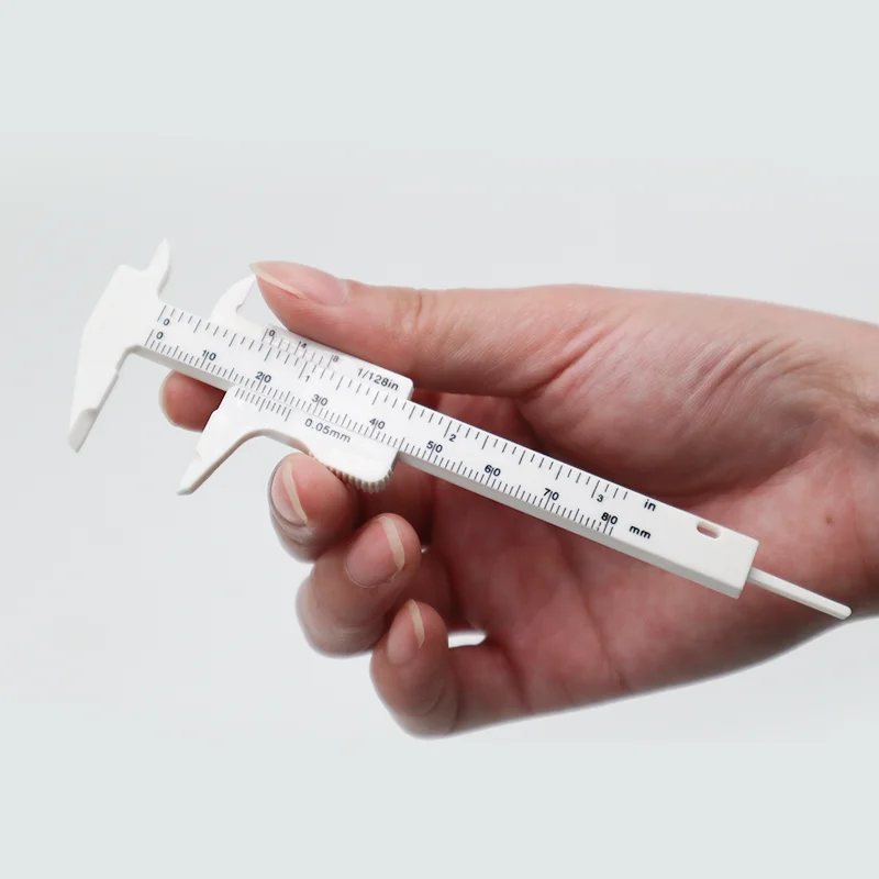 White Plastic Microblading Eyebrow Ruler Scale Eyebrows Ruler