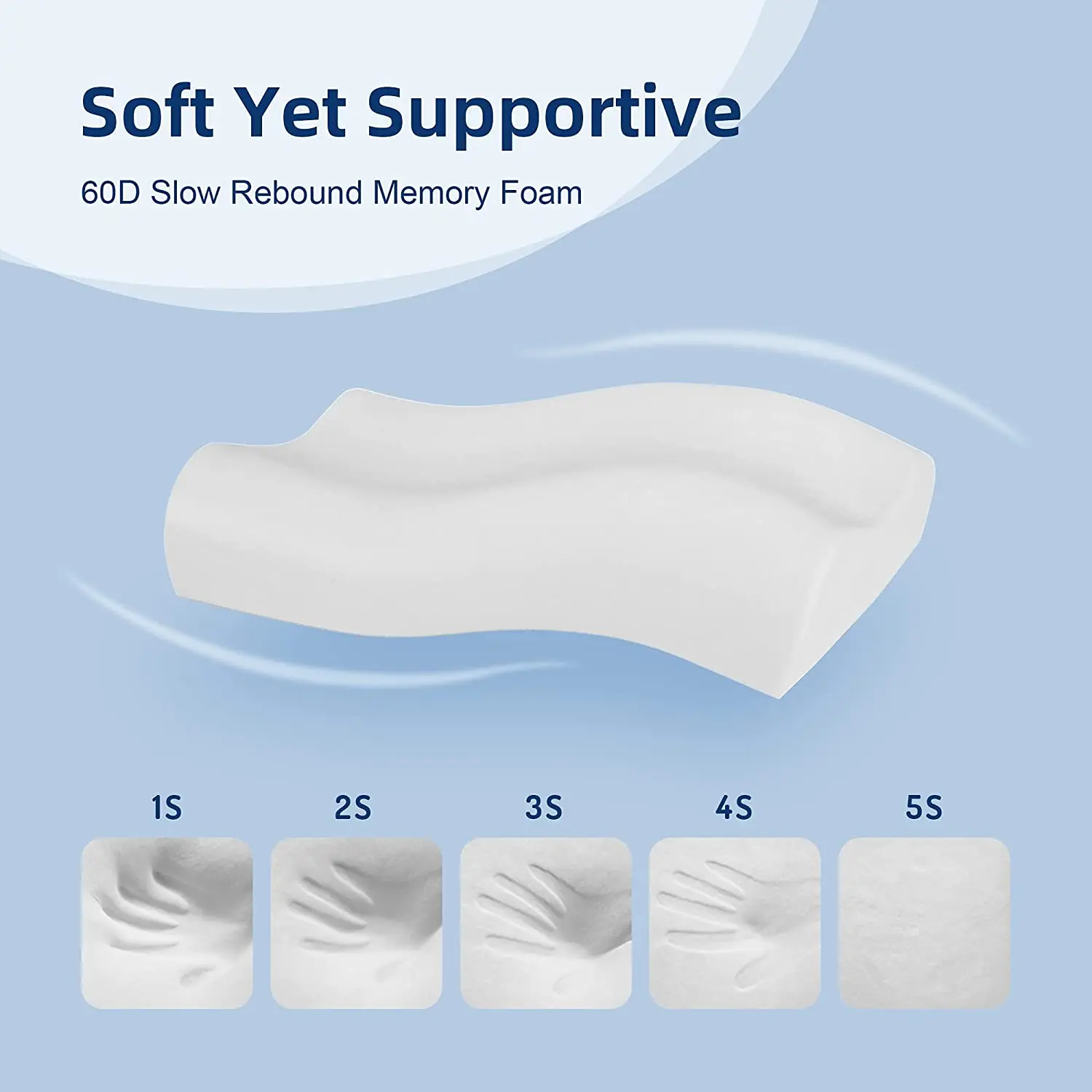 Hot sale New Slow rebound Orthopedic Memory Foam Pillow Custom Memory Foam Bed Pillow