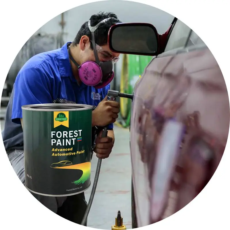 Acrylic PU Paint Color High Coverage 1K Metallic Car Coating 2K Car Refinish Spray Paint Auto Paint Mixing System