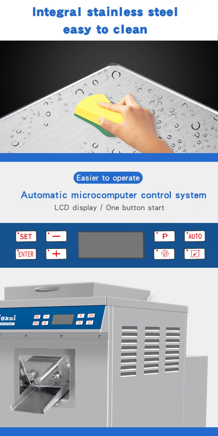 Tasty Gelato Machine Hard Ice Cream Machine Batch Freezer For Commercial