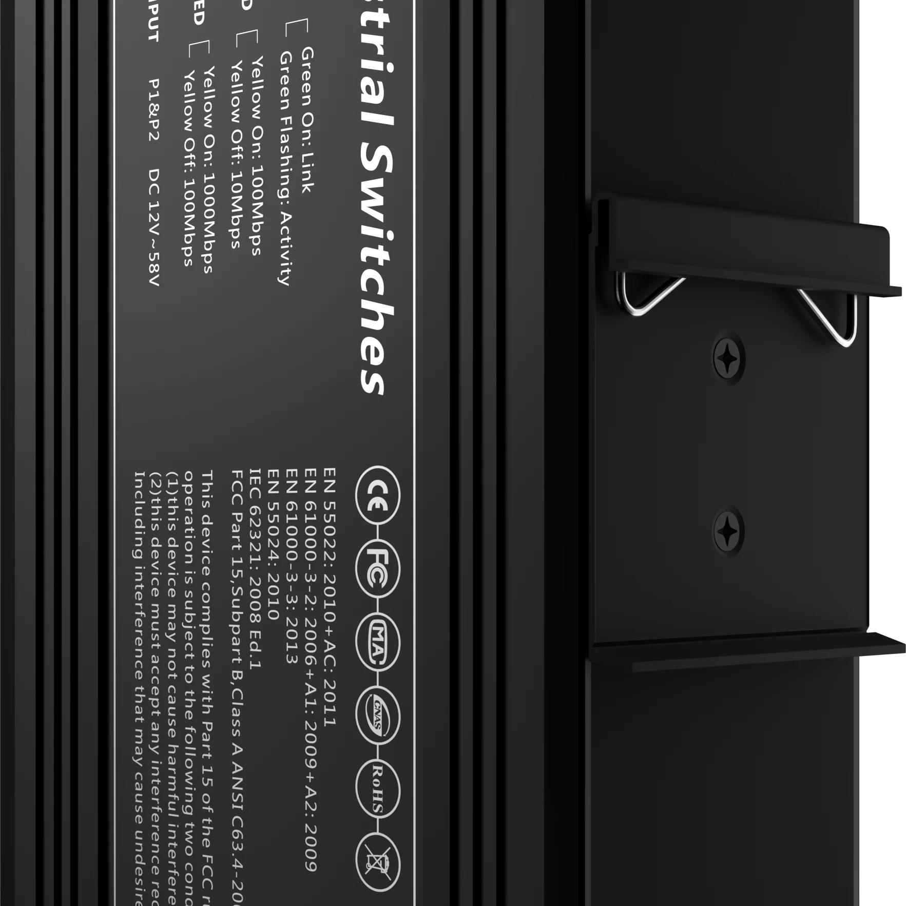 4 x 100Mbps SFP Port 8 x10 100M RJ45 Port PoE Unmanaged Industrial PoE Switch