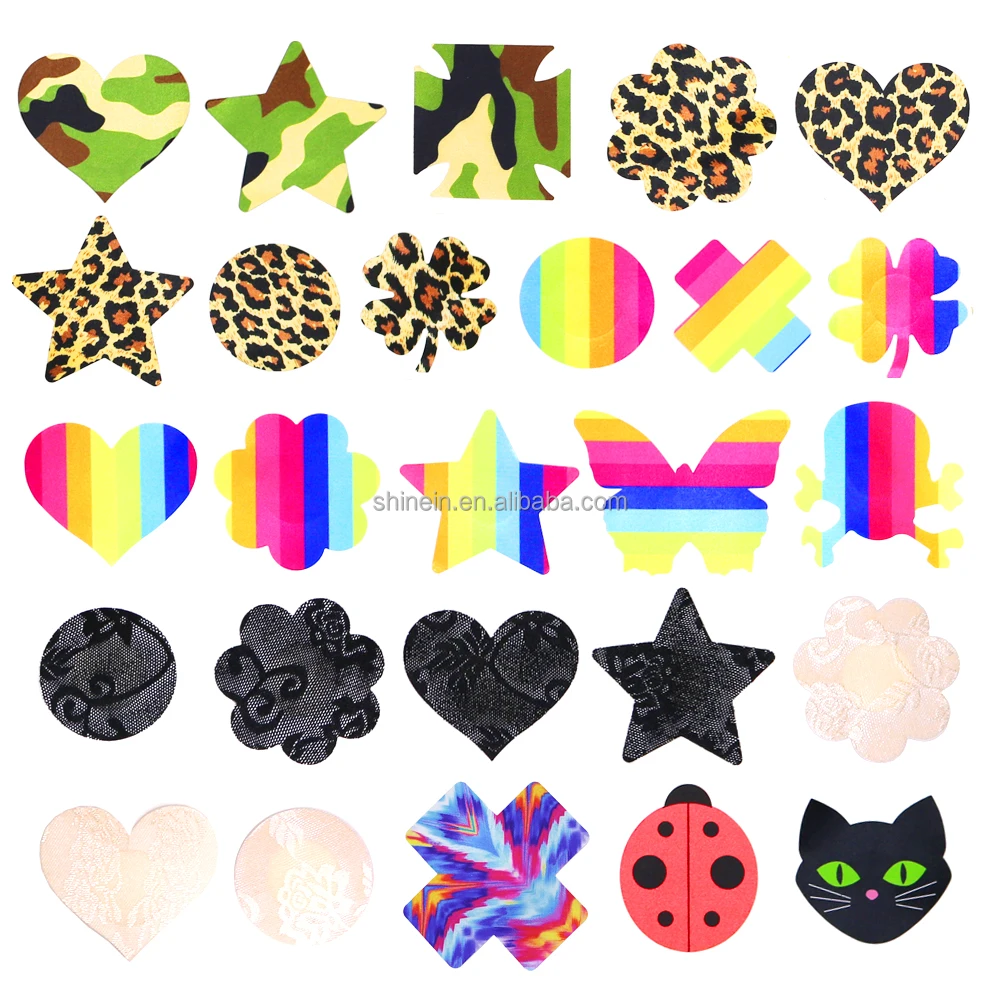 Wholesale Halloween Pumpkin Shape Chest Nipple Pasties Glitter Bra Nipple Covers For Women Decoration