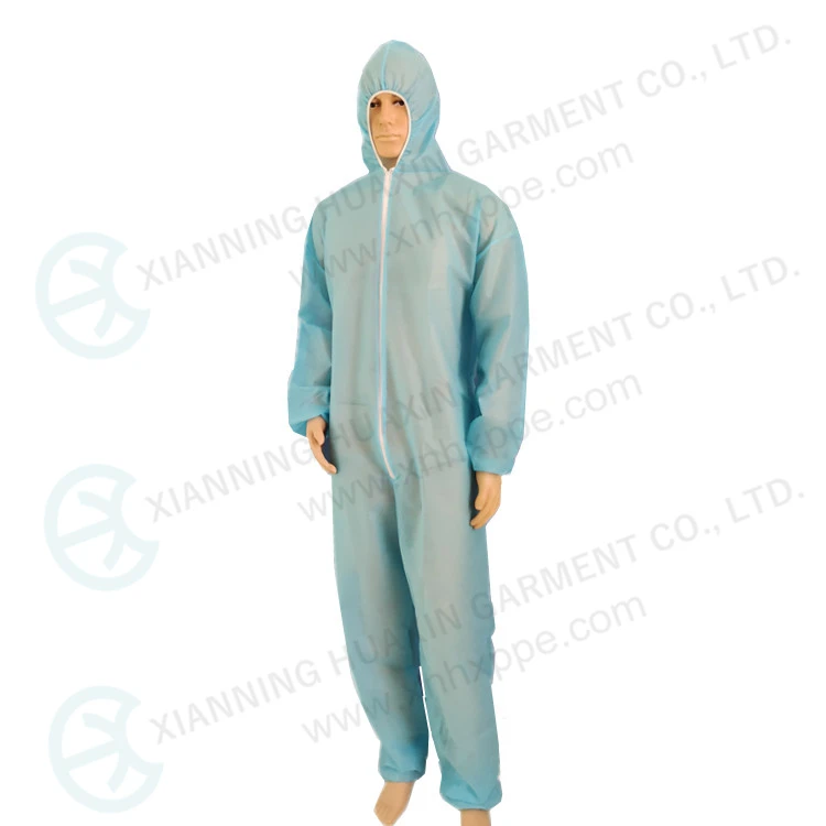Safety Overall Protective Coverall Uniforms Disposable PP Work Clothing for Construction and Cleanroom