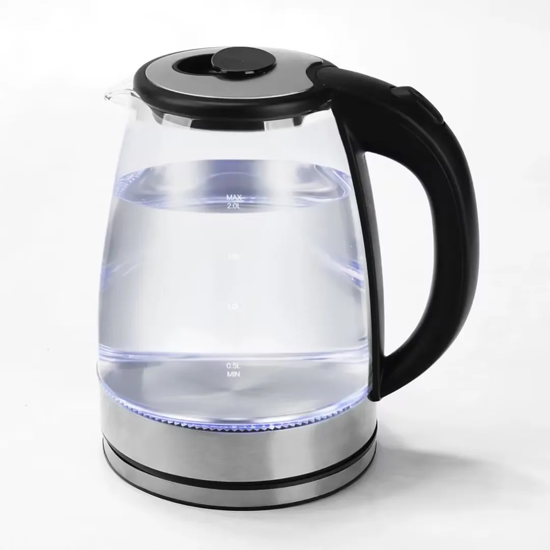 New trend Hot Sale Electric Kettle Glass Kettle great Sales High Quality 1.8L OEM Box Power Packing Plug Tea Maker Water Boiler