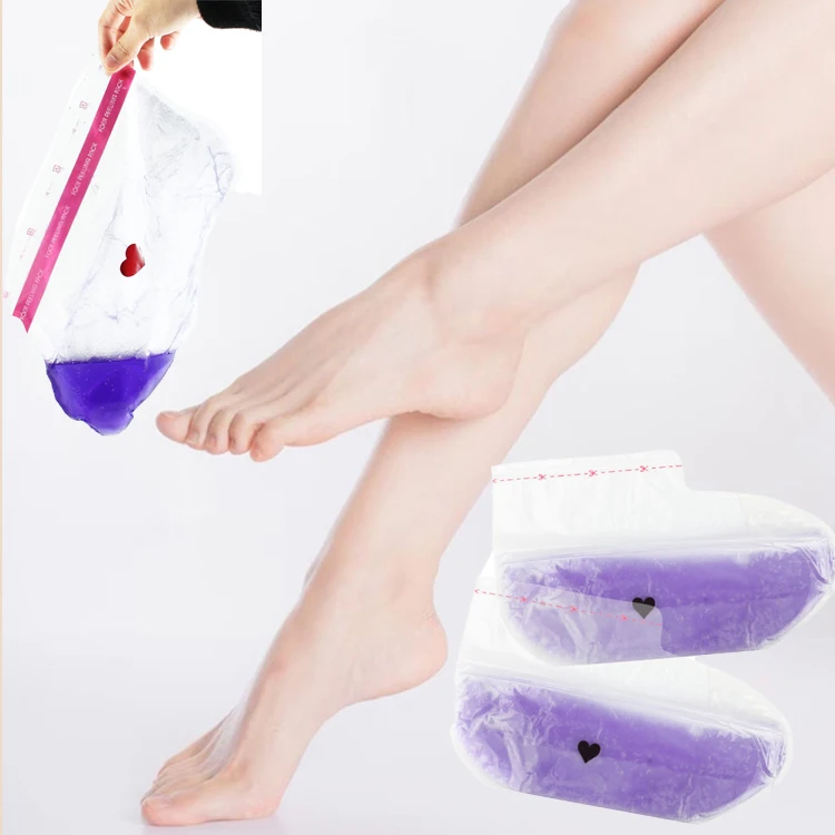 OEM Beauty Lavender Hand Foot Feet Wax Mask Skin Moisturizing Whitening Collagen Paraffin Wax Hand Mask For SPA