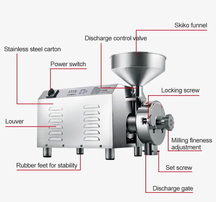 Электрическая мельница для кукурузы, кукурузной муки