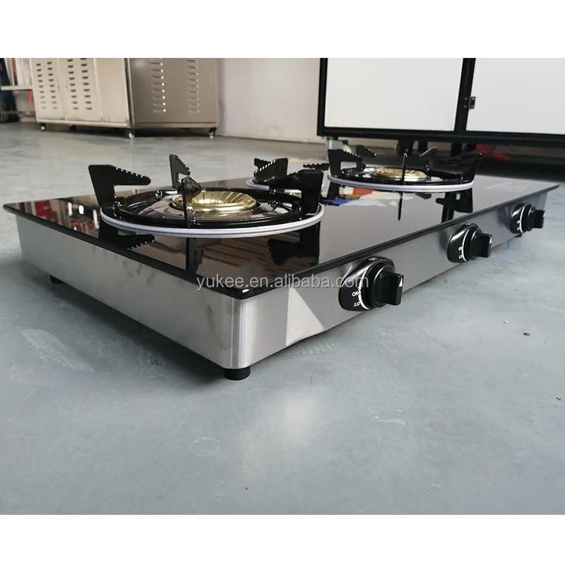 Factory wholesale 3 burner gas stove for home use YUKEE-GSG311