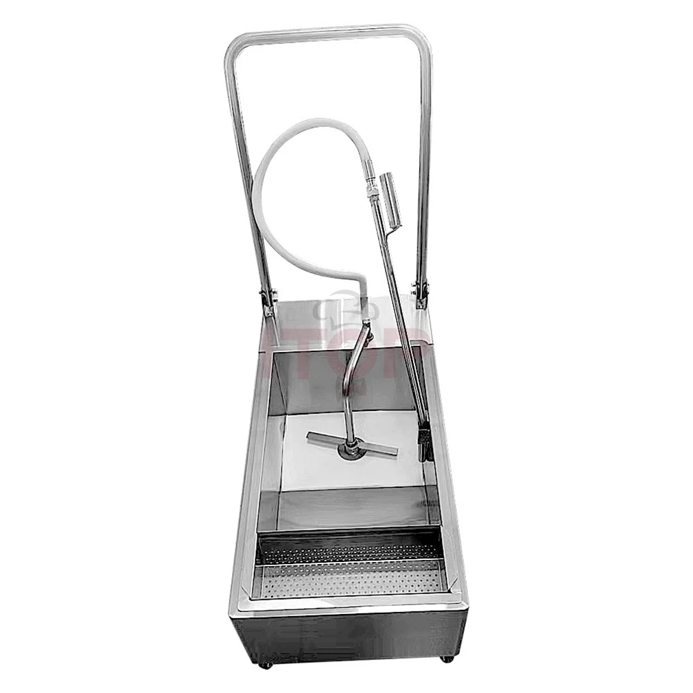 ITOP 48L 201 Stainless Steel Oil Filtration System Cooking Fryer Oil Filter Machine for Restaurants