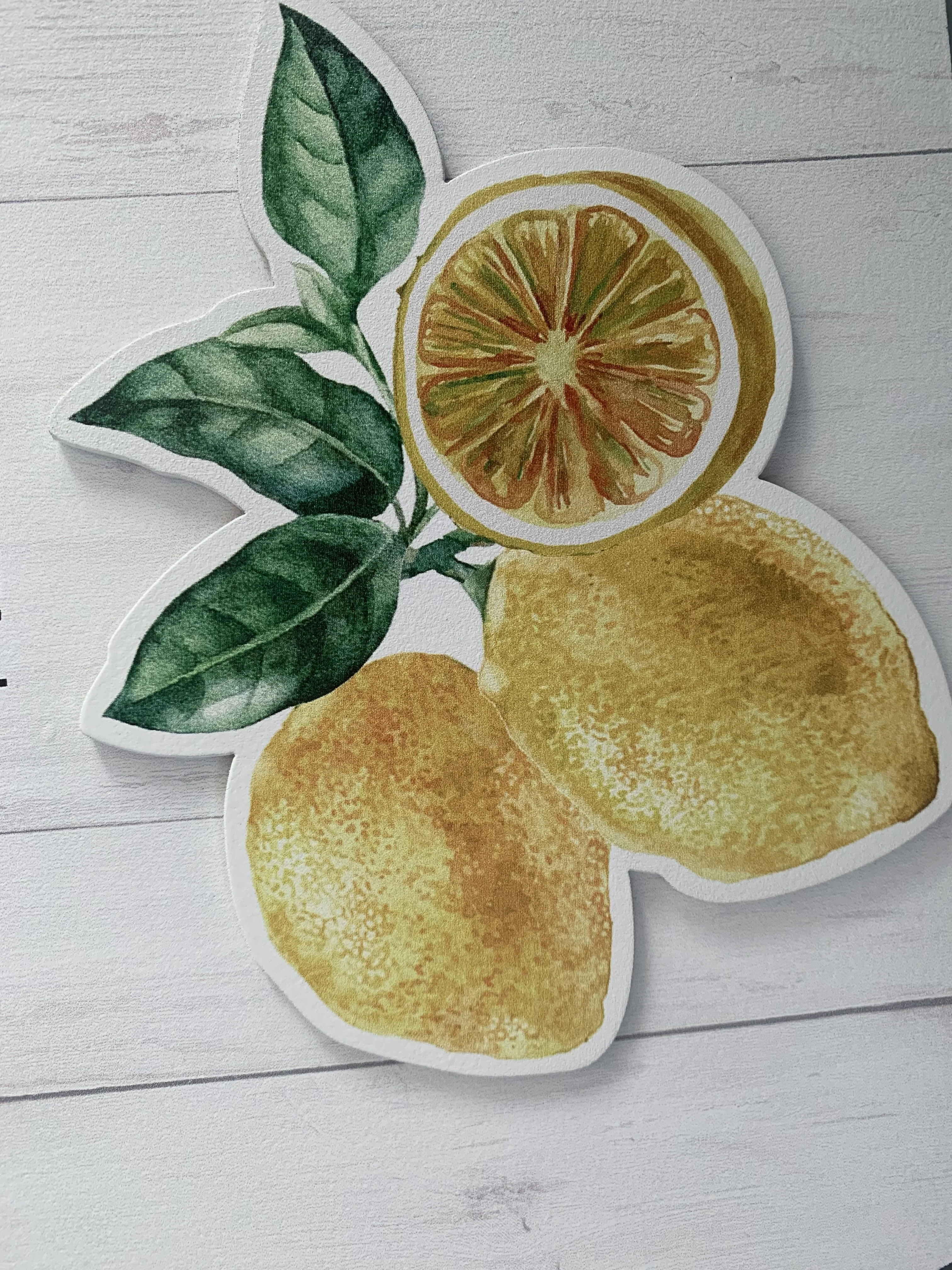 Lemon Theme 24.5x40X0.6cm or Custom Size 3D MDF Wall Panels Wholesale Wood for Home Decor