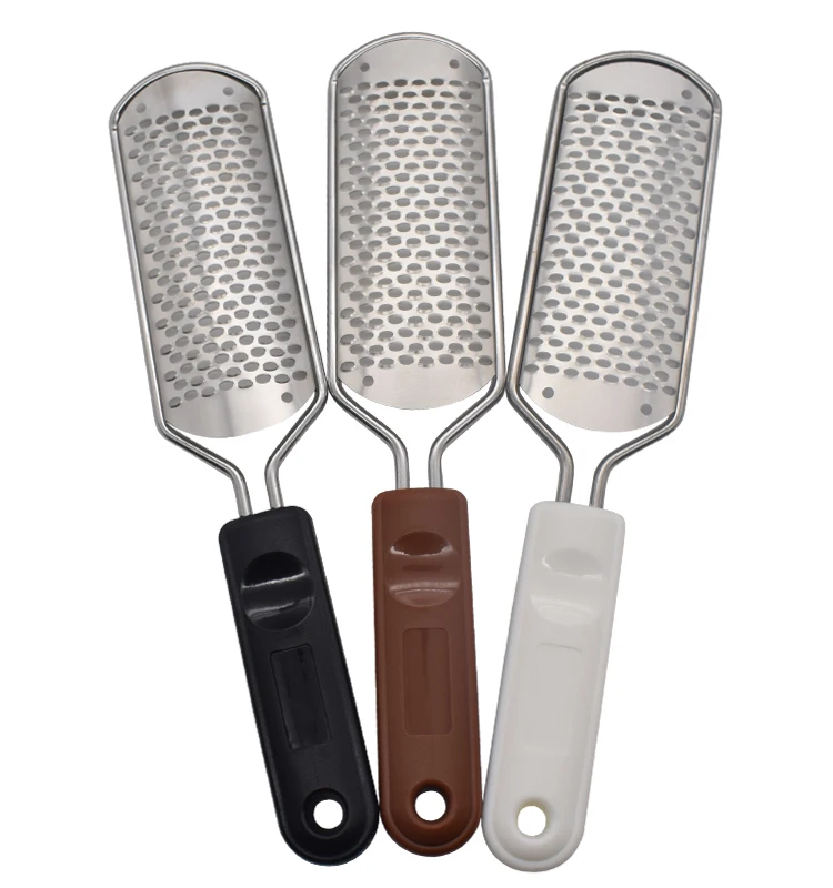 The spot 2 pcs set stainless steel pedicure foot file callus remover