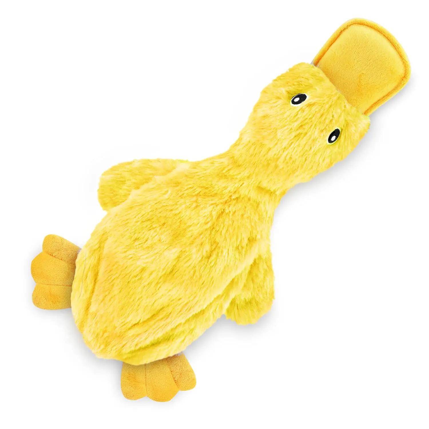 2023 New Design Custom Cute No Stuffing Duck with Soft Squeaker Fun for Indoor Puppies Plush Dog Toys Duck