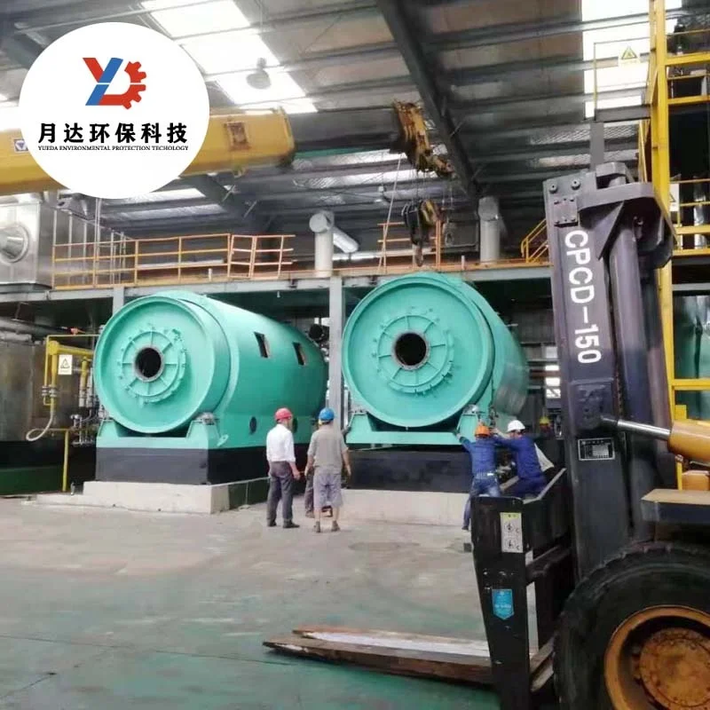 2800*8000 waste tyre rubber pyrolysis carbon black machine with Euro Standard Emission