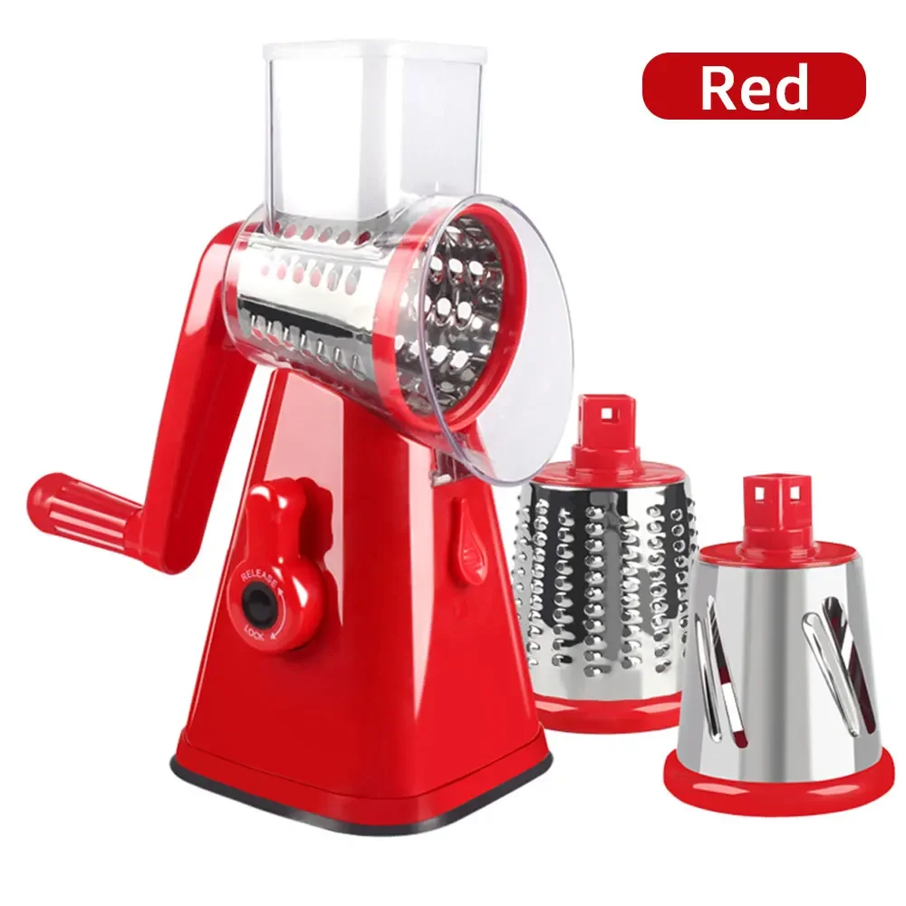 Manual Vegetable Cutter Slicer Kitchen Roller Gadgets Tool Vegetable Chopper Round Slicer Graters Potato Carrot Cheese Shredder