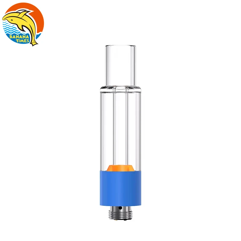 Shenzhen factory glass tank round tip ceramic carts AG02 empty 1ml vap pen cartridges screw on oil atomizer
