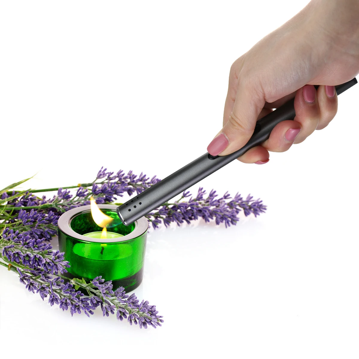 Hot Sell Rose Gold Candle Lighters Metal Lighter Candle Accessories Set Candle Lighter Set Refillable