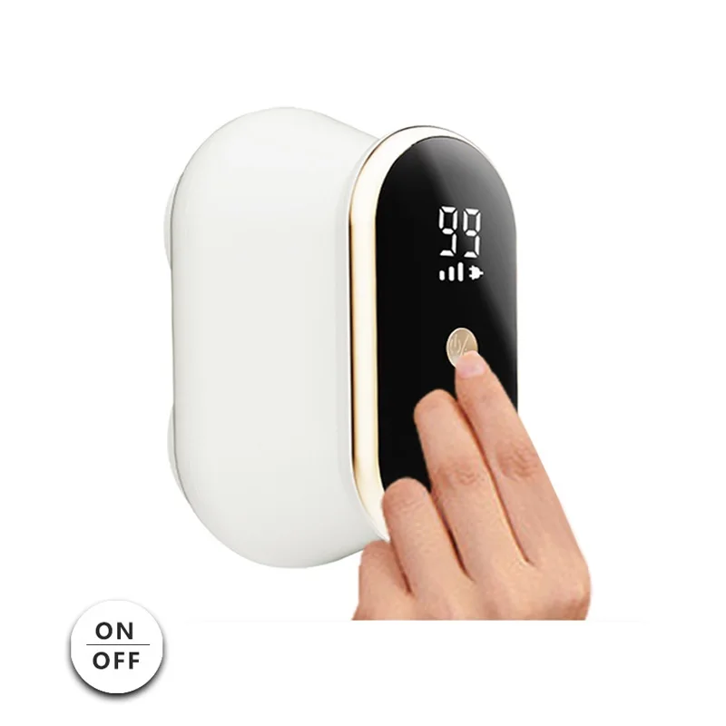 Fabric Shaver Electric Portable Lint Remover Clothes Dual-6-Leaf Blades LED Screen Power Wireless Dual Head Sweater Fuzz Remover