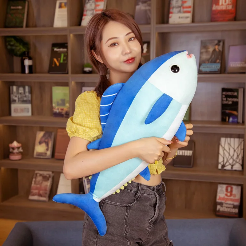 Wholesale Hot Selling Stuffed Marine Animals Toy 65 cm Bluefin Tuna Fish Soft Plush Toy