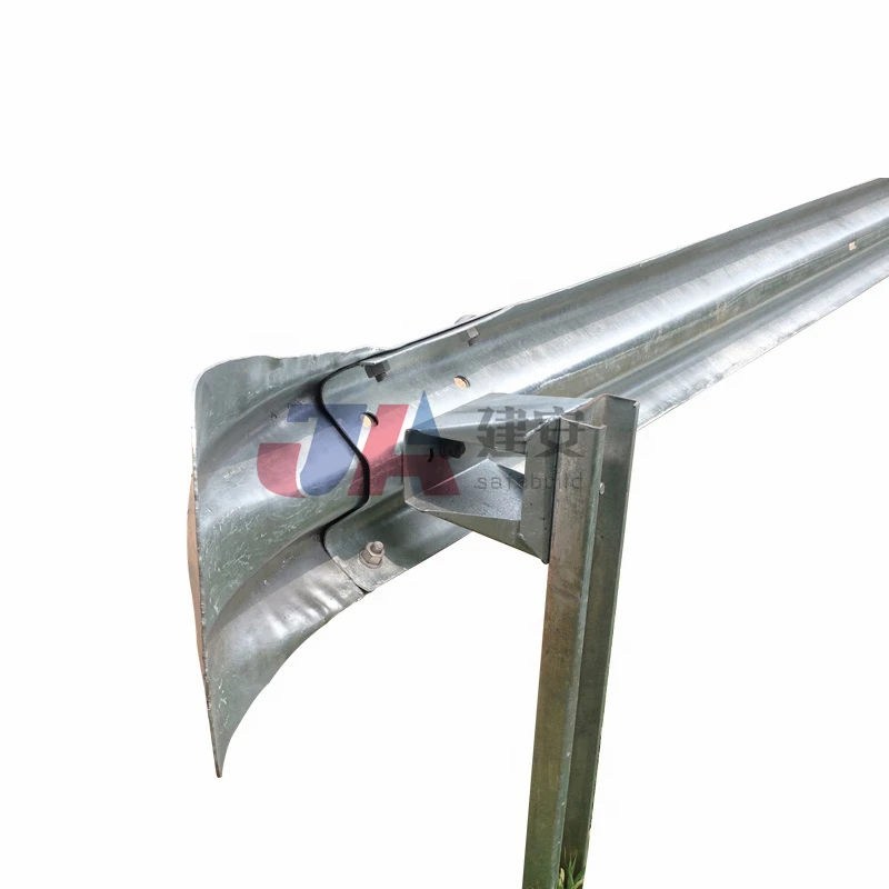 Armco Zinc Steel Guardrail Prices South Africa GS2/GS4 W Beam Highway Guardrail With Box Spacer