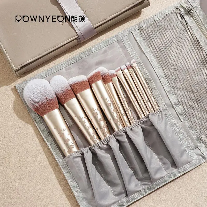 Private Label Professional 2023 Luxury Make Up Brush Tool Wholesale Price Quality Durable Handle 10Pcs Makeup Brush Set