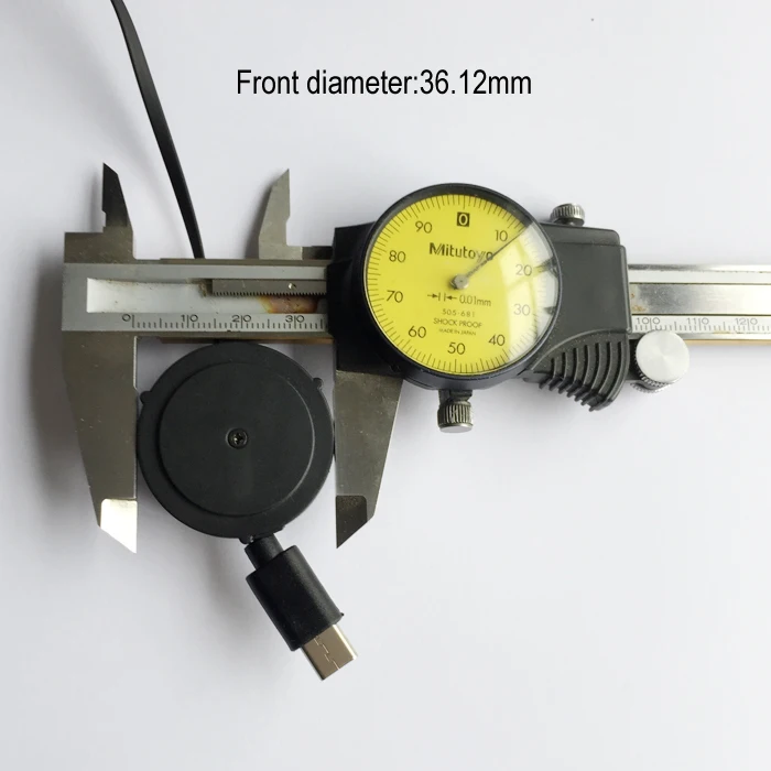 1.2A one side reel single end one-way one way pull retractable micro usb charging cable