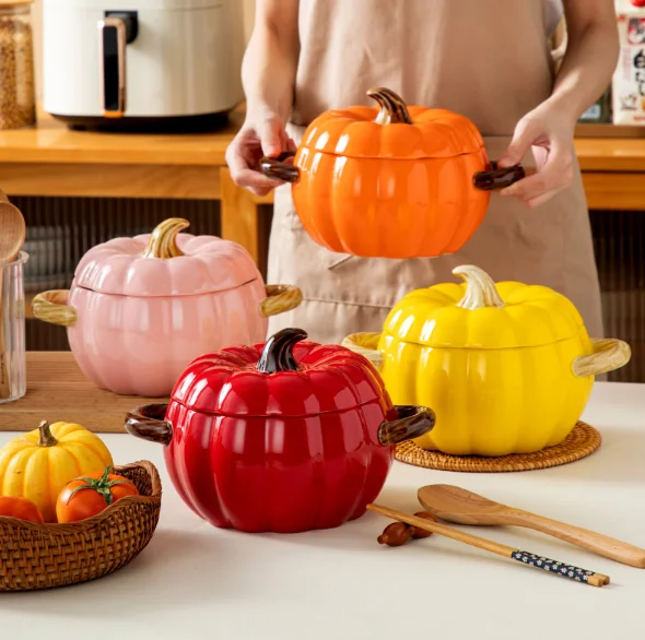 Прочный современный чугунный эмалированный горшок с водонепроницаемой крышкой высокотемпературный процесс литья для приготовления пищи