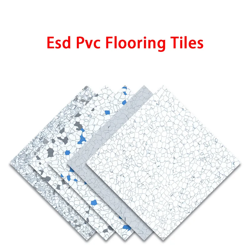 Antistatic Conductive Pvc Flooring Mat Vinyl Flooring Indoor Tile Anti-static Pvc Floor Esd Tiles