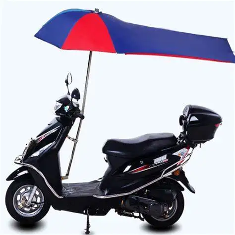 Windproof electrical Scooter Bicycle Bike Motorbike motorcycle umbrella for rain and sunshade