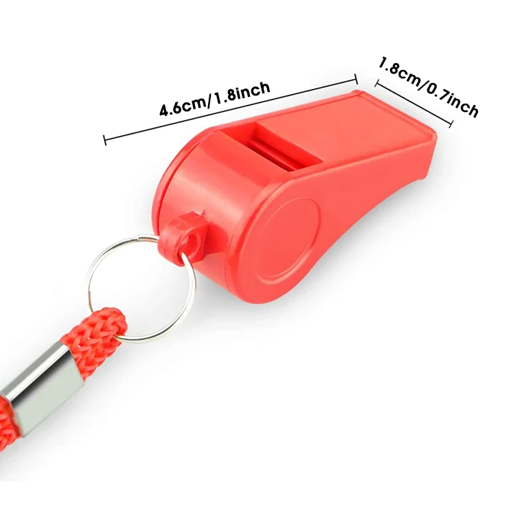 Emergency Safety Plastic Lanyard Survival Whistle