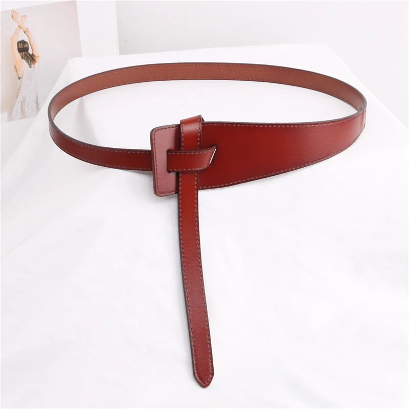 Wholesale Ladies Famous Luxury Brand Women Leather Designer Belts Thick Waist Band Dress Party Wide Belt