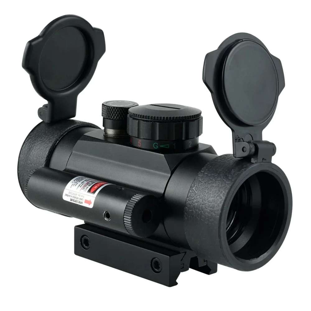 Red And Green Cross Sight With Red Laser 1x40 Precision Aiming Compact Hunting Optical Accessories