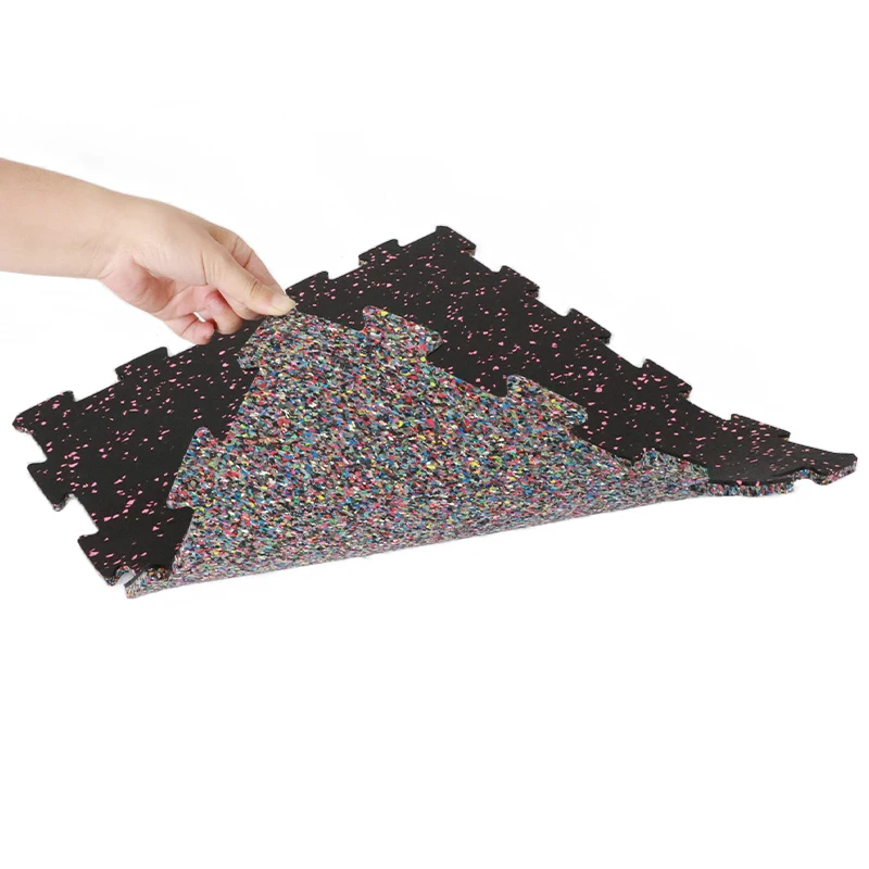 1m x 1m Interlocked EPDM Rubber Flooring Tiles 15mm 20mm Gym Brick Sports Mat