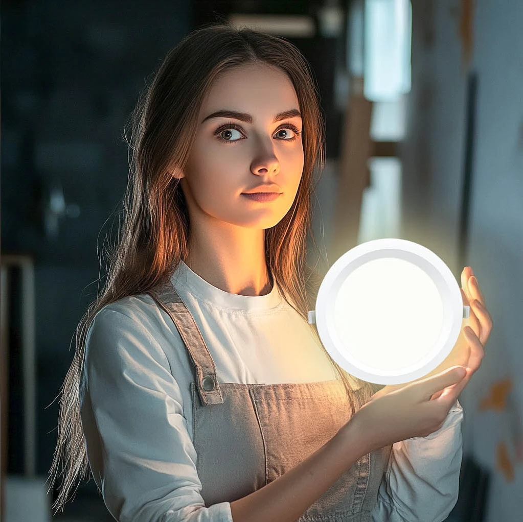 Lendian Australia standard led downlight AC230V Tricolor 8w 12w dimmable down light cut out 90mm SAA approved