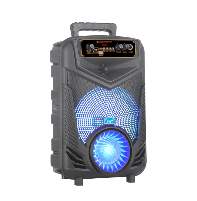 8 Inch 3000W Big Power Portable Professional Wireless BT Mega Bass Multimedia With Flame Screen Led Lights Party Speaker Woofer