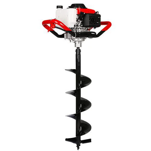 Small High-Power Gasoline Engine Tree Planting and Hollowing Equipment Screw Excavator