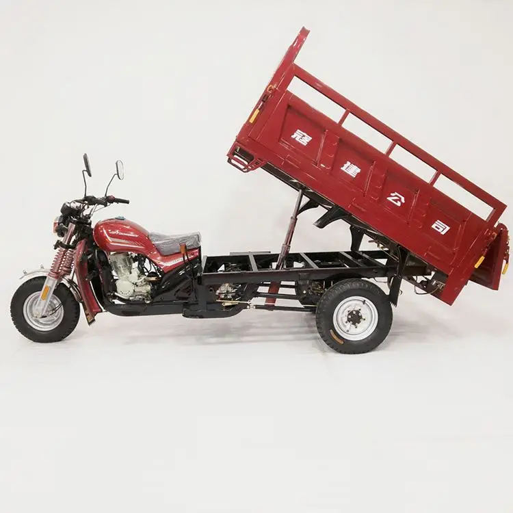 The Most Popular Cargo Motorcycle 3 Wheel Gasoline Tricycle Dump Tricycles