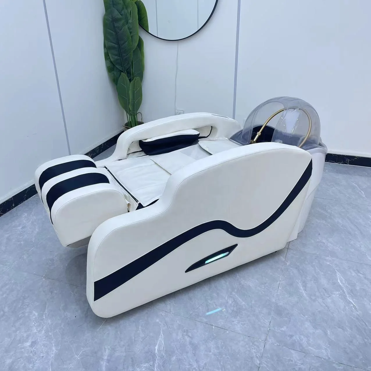 Barber Shop Special Hair Salon Shampoo Massage Chair Lay Down Hair Washing Spa Bed Salon Shampoo Massage Bed