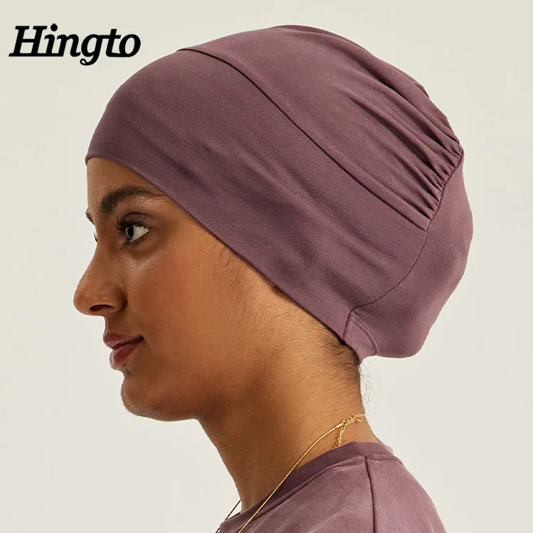 Wholesale Custom Premium Plain Jersey Inner Cap Hijab For Muslim Modal Solid Color Muslim Hijab Innercap