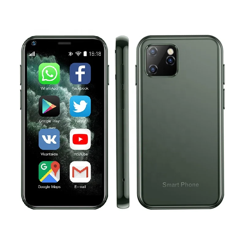 Мини модели XS11 2020 3G самый маленький смартфон 2 5 'MTK6580 четырехъядерный Android 6 0 идентификация по отпечатку пальца 1000 мАч сотовый телефон