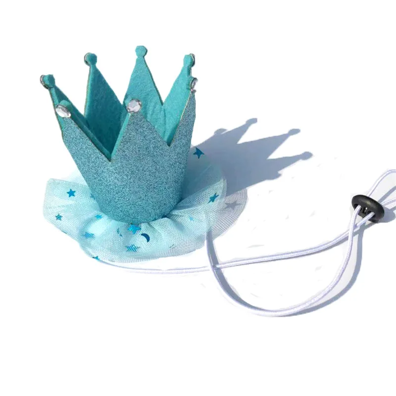 Party Baby  Pet Dog Mesh Yarn Tutu Skirt Dress Pet Crown Dog Party Hat Party decoration supplies