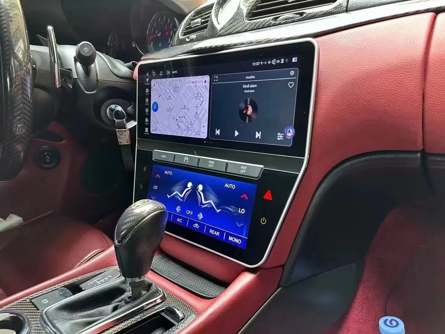 Автомобильный мультимедийный DVD-плеер Android13.0 5 г Wi-Fi GPS-навигация для Maserati GT 2007-2018 стерео аудио авто с голосовым управлением DSP