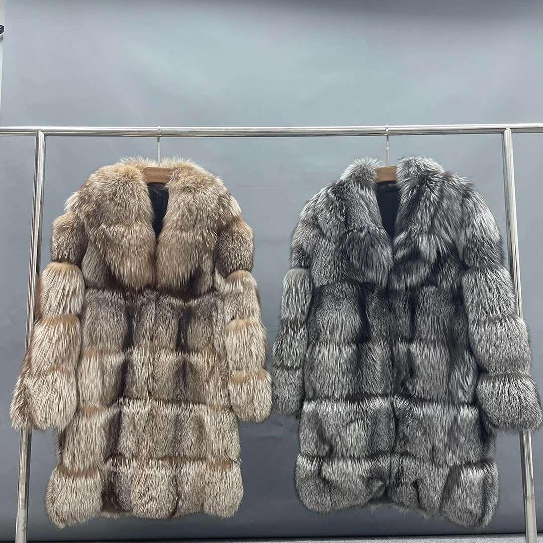 Y2K Janefur Fur Queen Top Fashion OEM Special Gold Fox 2XL большая шуба из натурального меха Прямая поставка